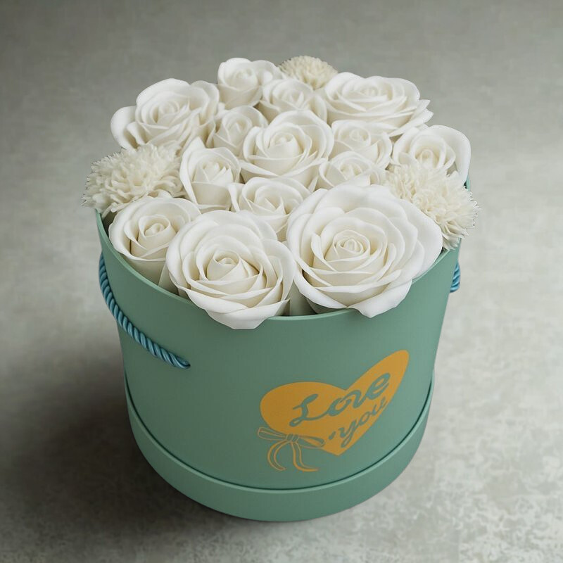 Kytice Velvet Flower Box Mydeko