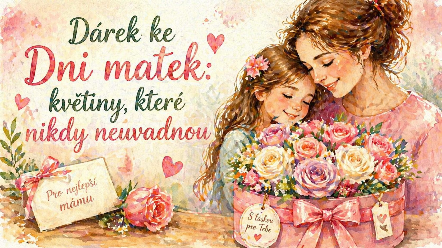 Dárek ke Dni matek: květiny, které nikdy neuvadnou