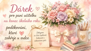Dárek pro paní učitelku na konec školního roku: poděkování, které zahřeje u srdce 