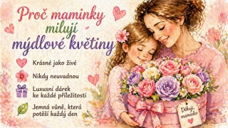 Proč maminky milují mýdlové květiny