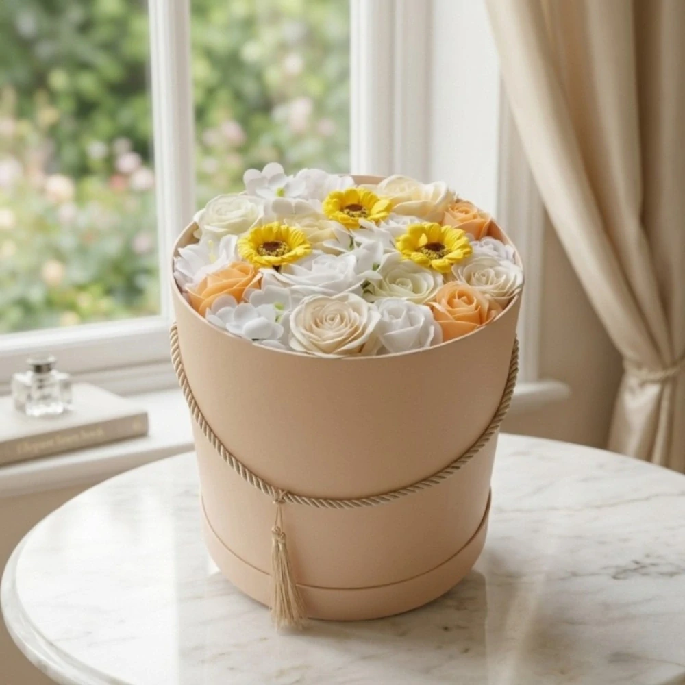 Florelia – luxusní mýdlová kytice ve flower boxu