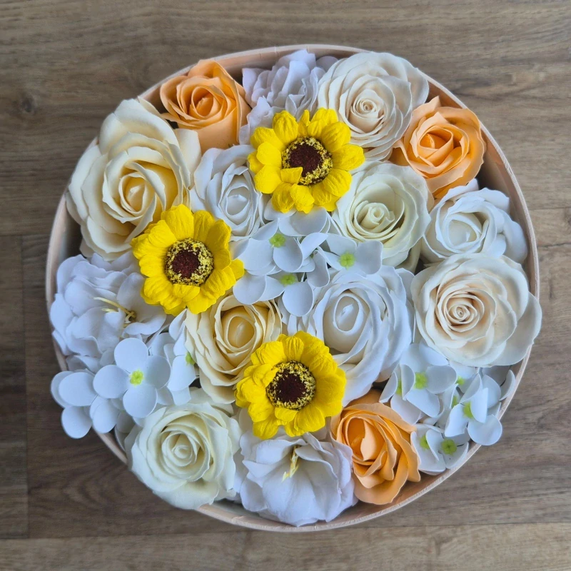 Florelia – luxusní mýdlová kytice ve flower boxu