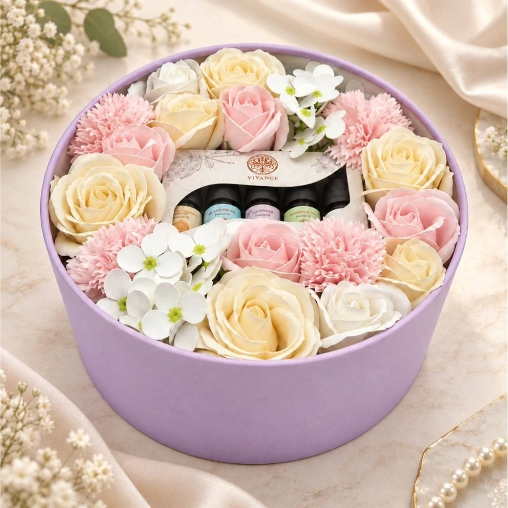 Aromia | Dárkový Flowerbox + Vonné Oleje