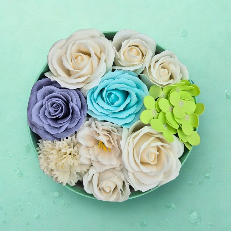 Azure Mýdlová kytice | Flower Box Mint