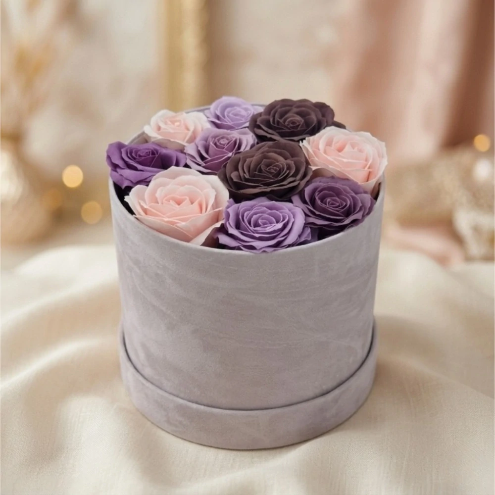 Velméra – luxusní mýdlová kytice ve flower boxu