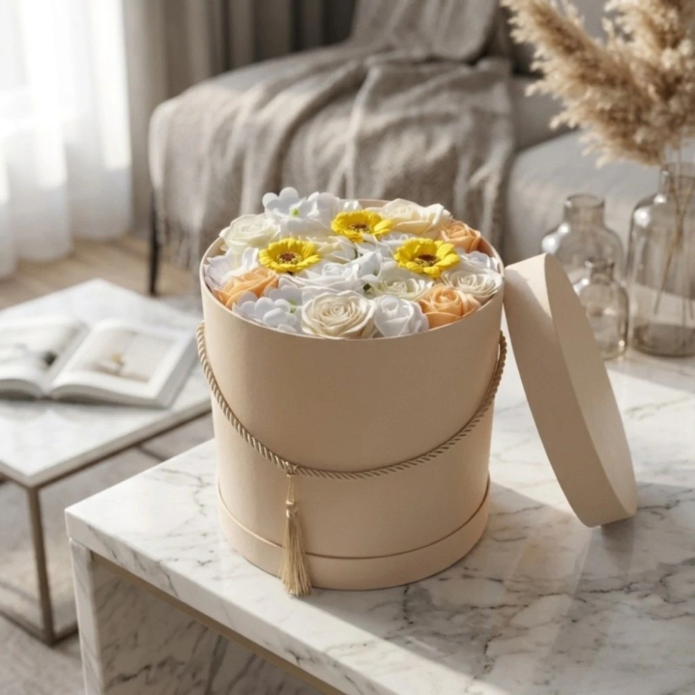 Florelia – luxusní mýdlová kytice ve flower boxu