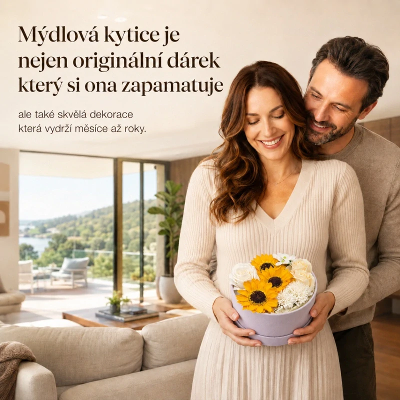 Letní slunečnice | Luxusní mýdlová kytice