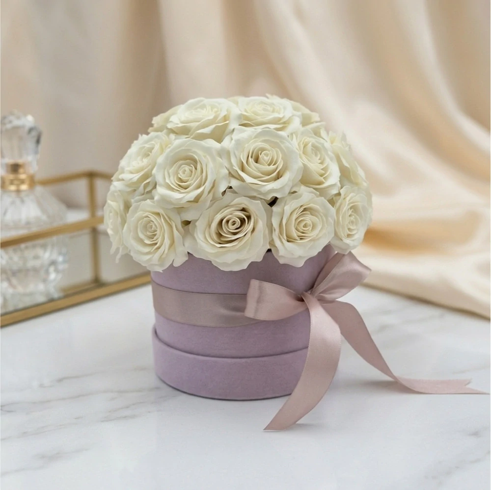 Mýdlová kytice Romance | 31 luxusních růží ve Flowerboxu