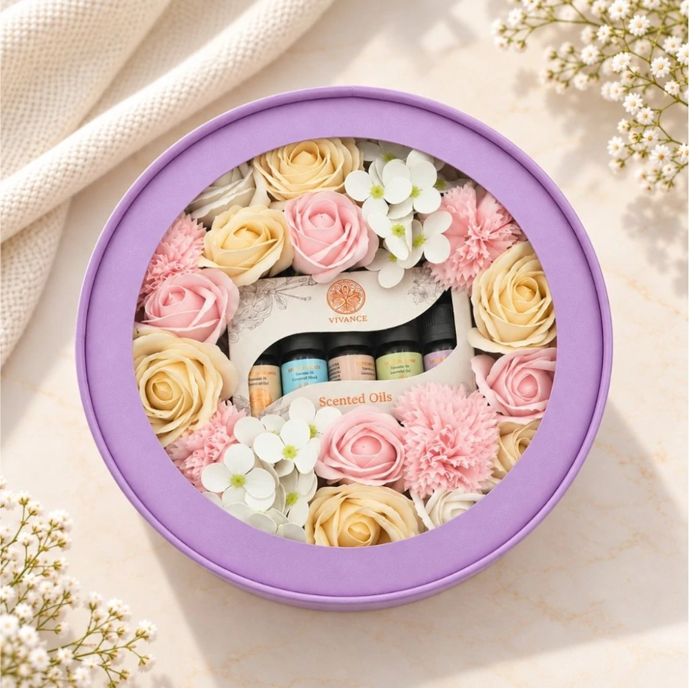 Aromia | Dárkový Flowerbox + Vonné Oleje