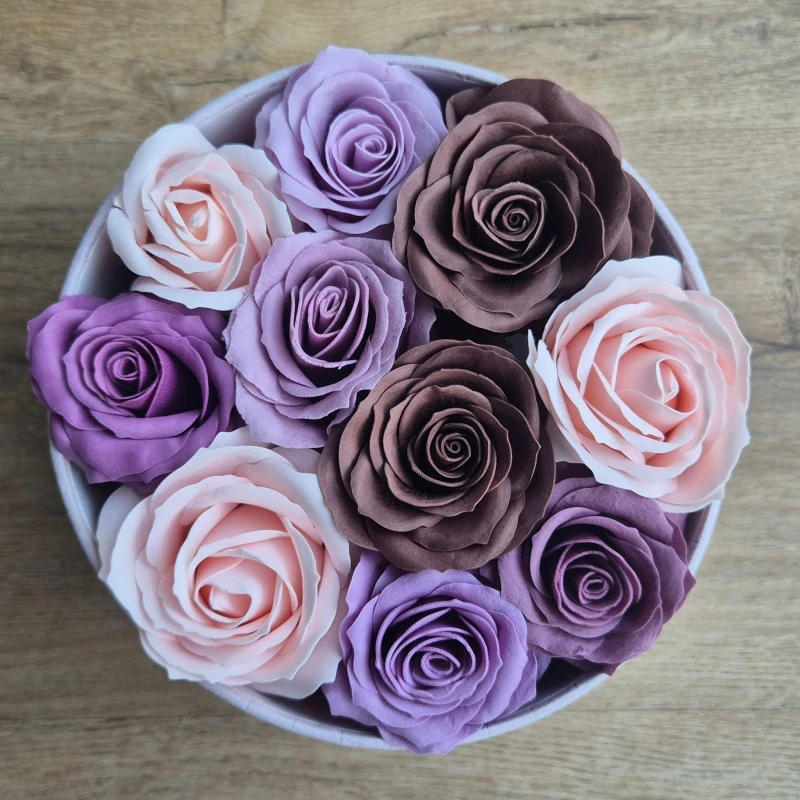 Velméra – luxusní mýdlová kytice ve flower boxu