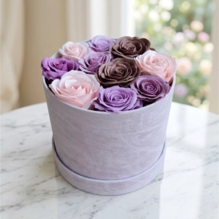 Velméra – luxusní mýdlová kytice ve flower boxu